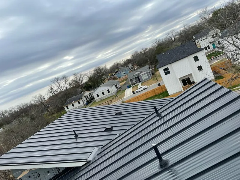 Standing seam metal roof panels with vents for Skylight Repair in Willowick